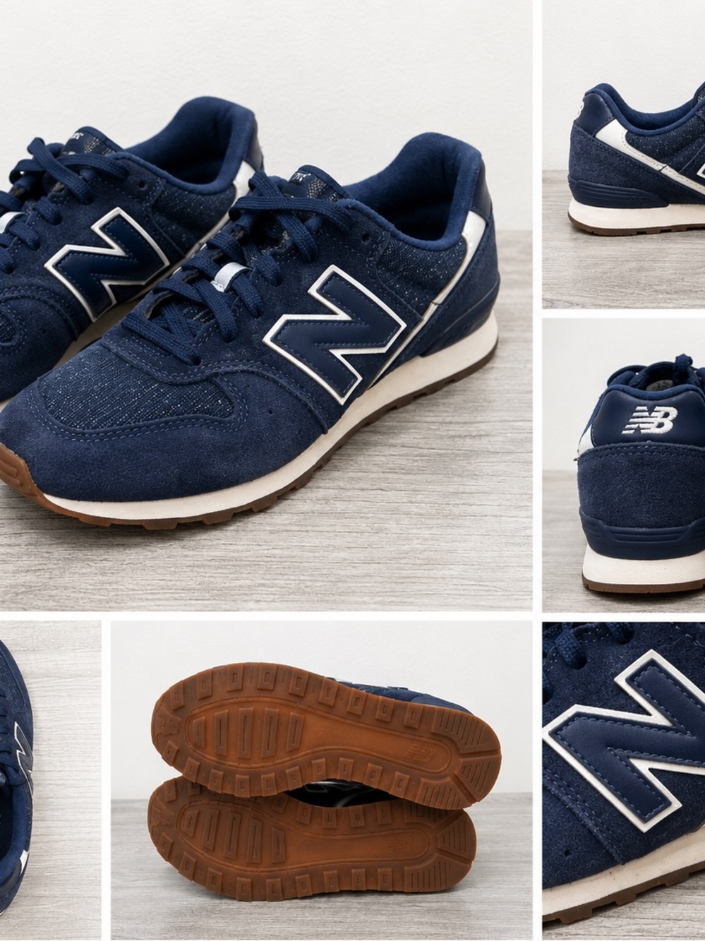 New Balance  Women’s Navy Suede & White Accent Sneakers Size 6
